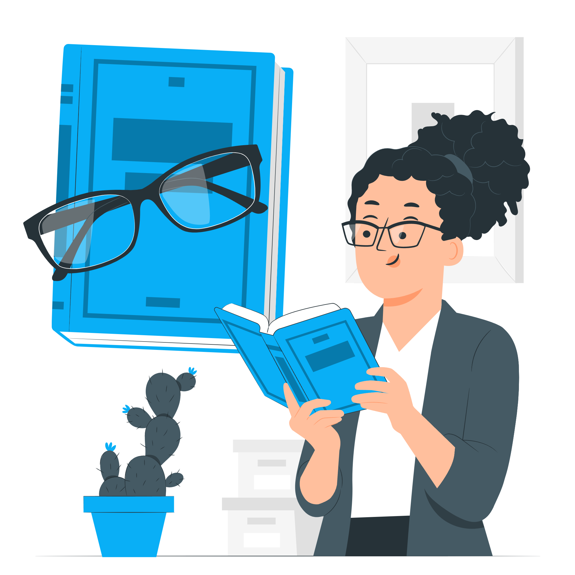 PhD candidate receiving academic support